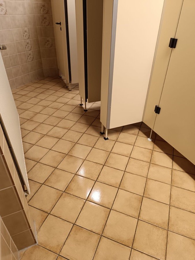Hygienisch gereinigter Sanitärbereich
